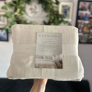 Casaluna Linen Blend Duvet Cover Set - natural color (KING)